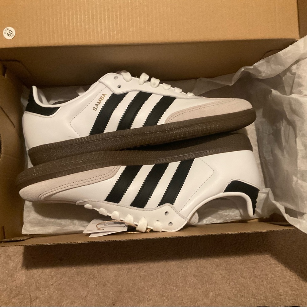 Adidas Samba OG White Black Sneakers - Picture 5 of 6